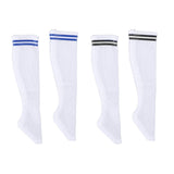 Maxbell 1:6 Retro Tube Socks Athletic Socks for 12'' inch Female Doll Action Figures Stripe Black Crew