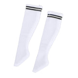 Maxbell 1:6 Retro Tube Socks Athletic Socks for 12'' inch Female Doll Action Figures Stripe Black Crew
