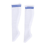 Maxbell 1:6 Retro Tube Socks Athletic Socks for 12'' inch Female Doll Action Figures Stripe blue Crew