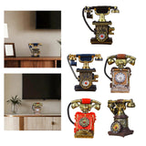 Phone Model Large Creative Resin Vintage Rotary Telephone for Cafe Bar Store C01