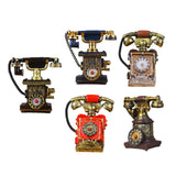 Phone Model Large Creative Resin Vintage Rotary Telephone for Cafe Bar Store C01