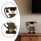 Phone Model Large Creative Resin Vintage Rotary Telephone for Cafe Bar Store C01