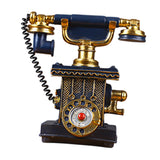 Phone Model Large Creative Resin Vintage Rotary Telephone for Cafe Bar Store C02
