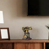 Phone Model Large Creative Resin Vintage Rotary Telephone for Cafe Bar Store H