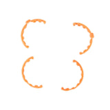 Propeller Guard Parts Replacement Professional Anti Collision Protector Ring Orange