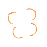 Propeller Guard Parts Replacement Professional Anti Collision Protector Ring Orange