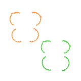 Propeller Guard Parts Replacement Professional Anti Collision Protector Ring Orange