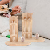 Maxbell Dog Whiskers Beard Storage Wood Gift Pet Keepsake Box for Puppy Bunny Pets S