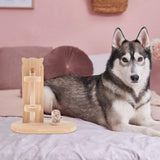 Maxbell Dog Whiskers Beard Storage Wood Gift Pet Keepsake Box for Puppy Bunny Pets S