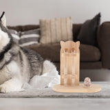 Maxbell Dog Whiskers Beard Storage Wood Gift Pet Keepsake Box for Puppy Bunny Pets L