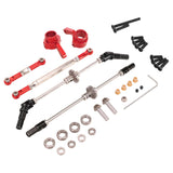 RC Metal Axle Gear Bridge Shaft Steering Cup Steering Rod Kit Wear Resistant