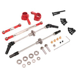 RC Metal Axle Gear Bridge Shaft Steering Cup Steering Rod Kit Wear Resistant