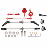 RC Metal Axle Gear Bridge Shaft Steering Cup Steering Rod Kit Wear Resistant