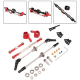 RC Metal Axle Gear Bridge Shaft Steering Cup Steering Rod Kit Wear Resistant