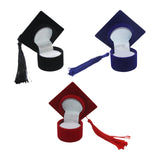 Graduation Cap Ring Holder for Graduation Ceremony Cap Design Ring Packaging black
