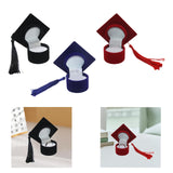 Graduation Cap Ring Holder for Graduation Ceremony Cap Design Ring Packaging black