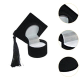 Graduation Cap Ring Holder for Graduation Ceremony Cap Design Ring Packaging black