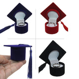 Graduation Cap Ring Holder for Graduation Ceremony Cap Design Ring Packaging black