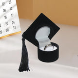 Graduation Cap Ring Holder for Graduation Ceremony Cap Design Ring Packaging black