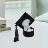 Graduation Cap Ring Holder for Graduation Ceremony Cap Design Ring Packaging black