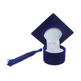 Graduation Cap Ring Holder for Graduation Ceremony Cap Design Ring Packaging blue