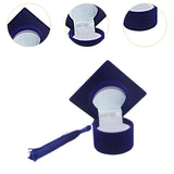 Graduation Cap Ring Holder for Graduation Ceremony Cap Design Ring Packaging blue