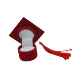 Graduation Cap Ring Holder for Graduation Ceremony Cap Design Ring Packaging red