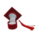 Graduation Cap Ring Holder for Graduation Ceremony Cap Design Ring Packaging red