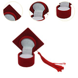 Graduation Cap Ring Holder for Graduation Ceremony Cap Design Ring Packaging red