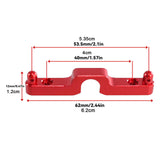 Aluminum Alloy Rear Body Pillar Rear Dust Cover Bracket for 14302 1:14 14301 Red