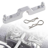 Aluminum Alloy Rear Body Pillar Rear Dust Cover Bracket for 14302 1:14 14301 Silver