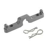 Aluminum Alloy Rear Body Pillar Rear Dust Cover Bracket for 14302 1:14 14301 Titanium color