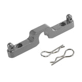Aluminum Alloy Rear Body Pillar Rear Dust Cover Bracket for 14302 1:14 14301 Titanium color