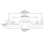 Aluminum Alloy Rear Body Pillar Rear Dust Cover Bracket for 14302 1:14 14301 Titanium color