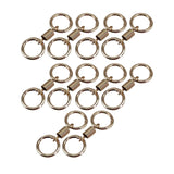 Maxbell 10x Double Ring Keychain Key Ring Holder for Necklaces Small Chain Connector Gold