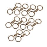 Maxbell 10x Double Ring Keychain Key Ring Holder for Necklaces Small Chain Connector Gold