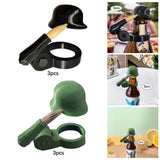 Maxbell 3 Pieces Salute Beer Bottle Helmet Novelty for Camping Themed Party Black