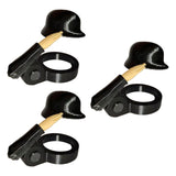Maxbell 3 Pieces Salute Beer Bottle Helmet Novelty for Camping Themed Party Black