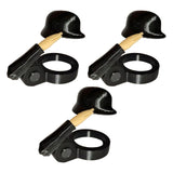 Maxbell 3 Pieces Salute Beer Bottle Helmet Novelty for Camping Themed Party Black