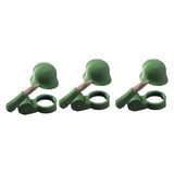 Maxbell 3 Pieces Salute Beer Bottle Helmet Novelty for Camping Themed Party Green