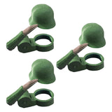 Maxbell 3 Pieces Salute Beer Bottle Helmet Novelty for Camping Themed Party Green