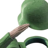Maxbell 3 Pieces Salute Beer Bottle Helmet Novelty for Camping Themed Party Green