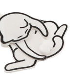 Maxbell Funny Cat Keychain Compact Interactive Keyring for Anniversary Backpack Gift white