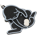 Maxbell Funny Cat Keychain Compact Interactive Keyring for Anniversary Backpack Gift black