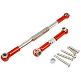 Maxbell 2 Pieces RC Car Steering Links Metal Steering Linkage for 1:16 Scale C14 B36