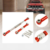 Maxbell 2 Pieces RC Car Steering Links Metal Steering Linkage for 1:16 Scale C14 B36