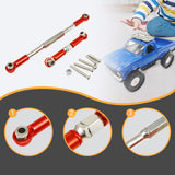 Maxbell 2 Pieces RC Car Steering Links Metal Steering Linkage for 1:16 Scale C14 B36