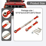 Maxbell 2 Pieces RC Car Steering Links Metal Steering Linkage for 1:16 Scale C14 B36