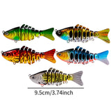 Maxbell 5 Pieces Fishing Lures Gifts Professionals Lifelike Beginners Swimming Lures