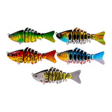 Maxbell 5 Pieces Fishing Lures Gifts Professionals Lifelike Beginners Swimming Lures
